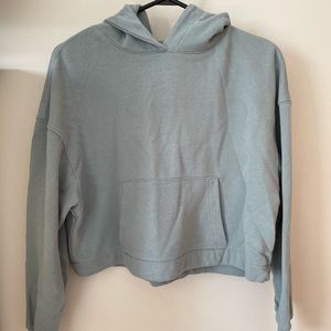Sage Green Croppd Hoodie